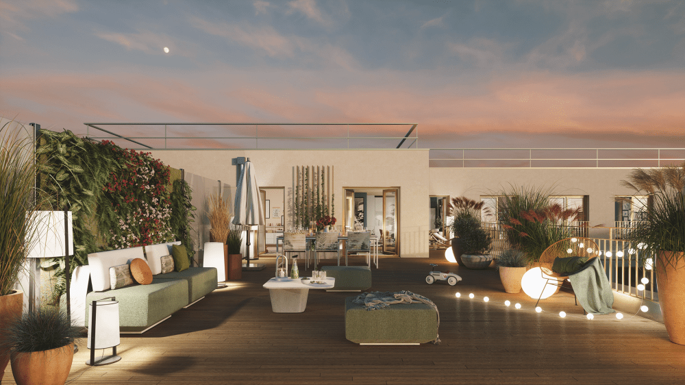 Woodeum - Perspective terrasse Cydonia